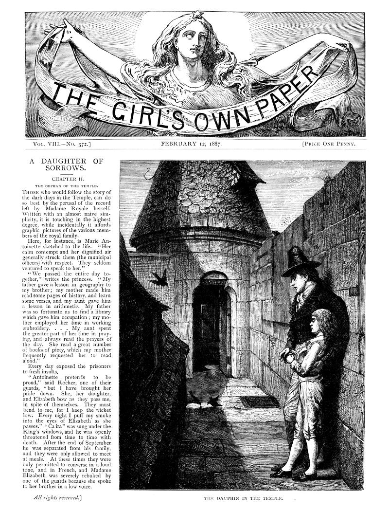 The Girl's Own Paper, Vol. VIII, No. 372, February 12, 1887 The Girl's Own Paper, Vol. VIII, No. 372, February 12, 1887