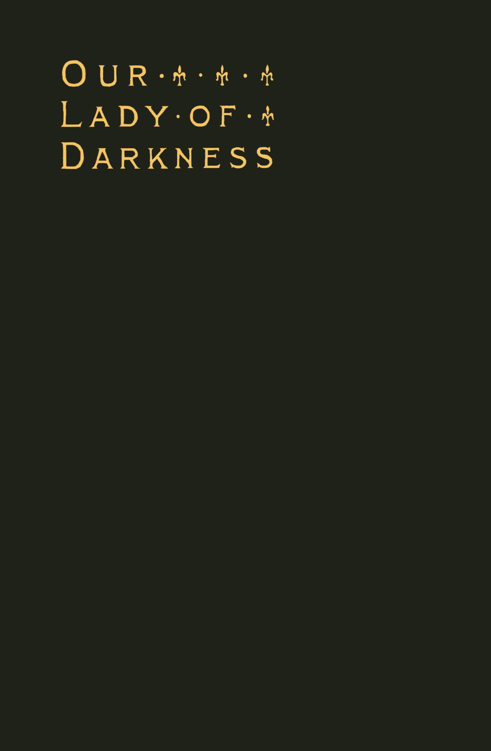 Our Lady of Darkness
