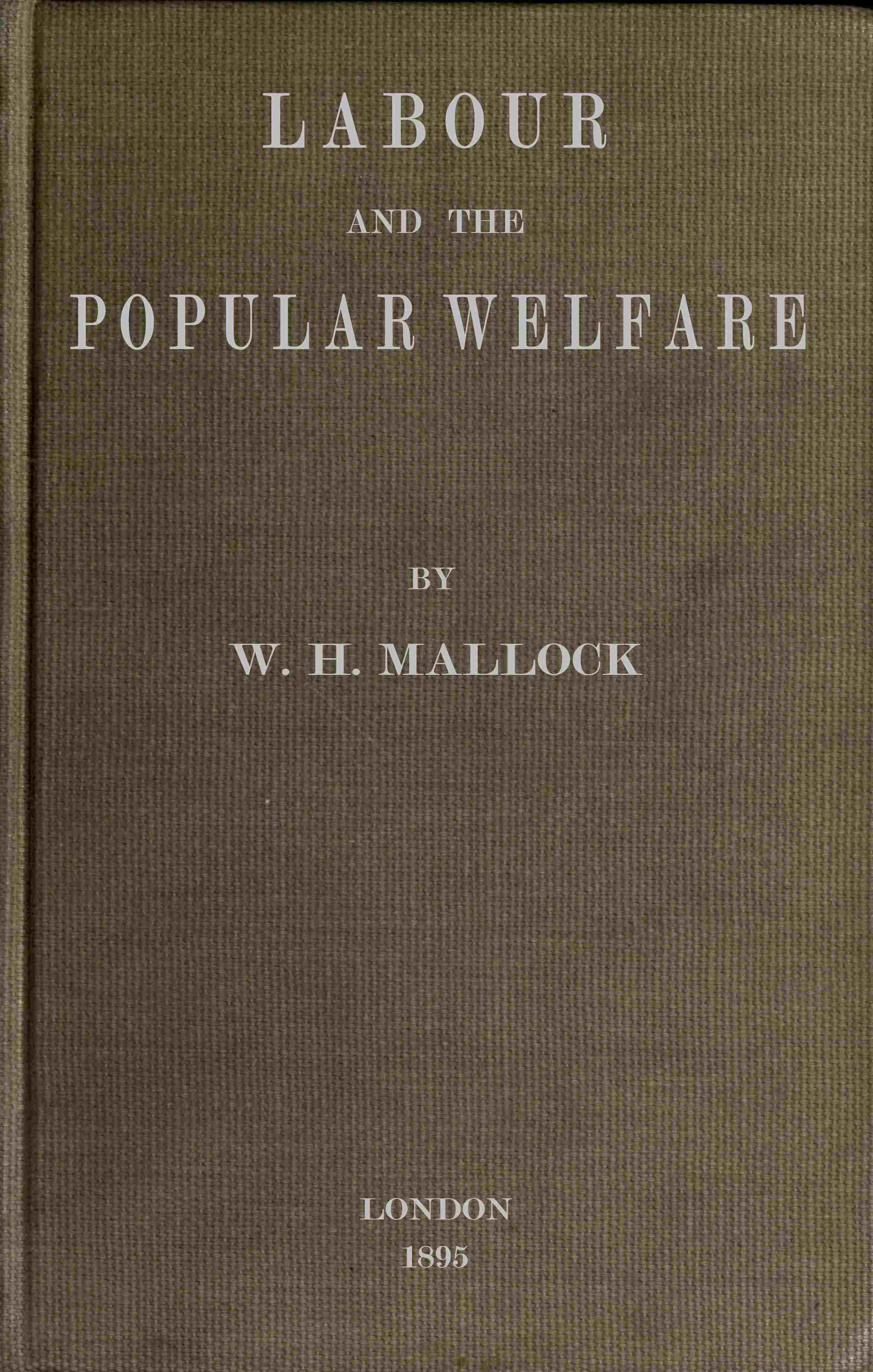 Labour and the Popular Welfare Labour and the Popular Welfare
