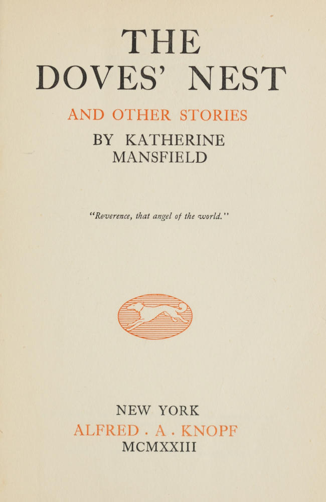 The Doves' Nest, and Other Stories The Doves' Nest, and Other Stories