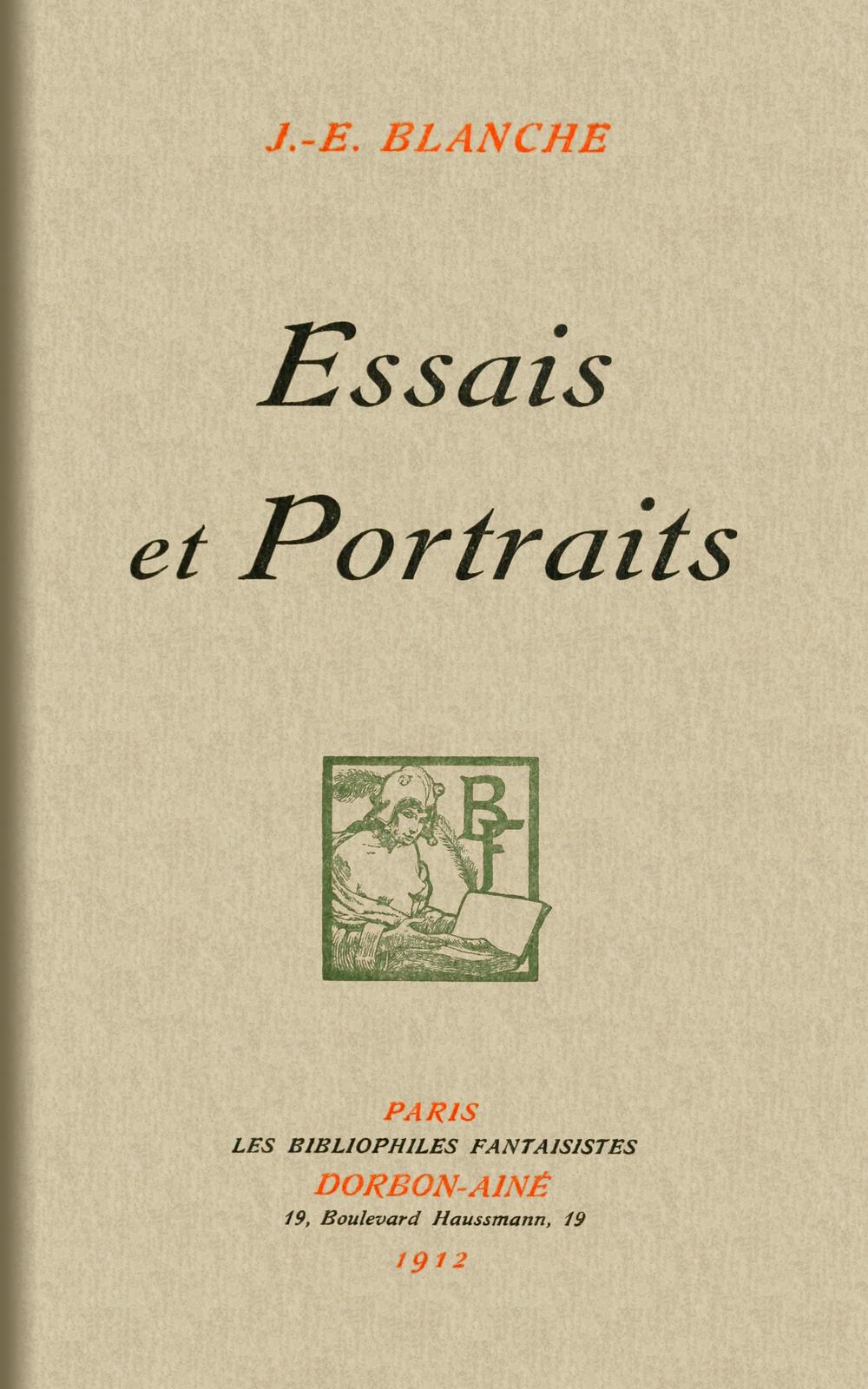 Essais et portraits Essais et portraits