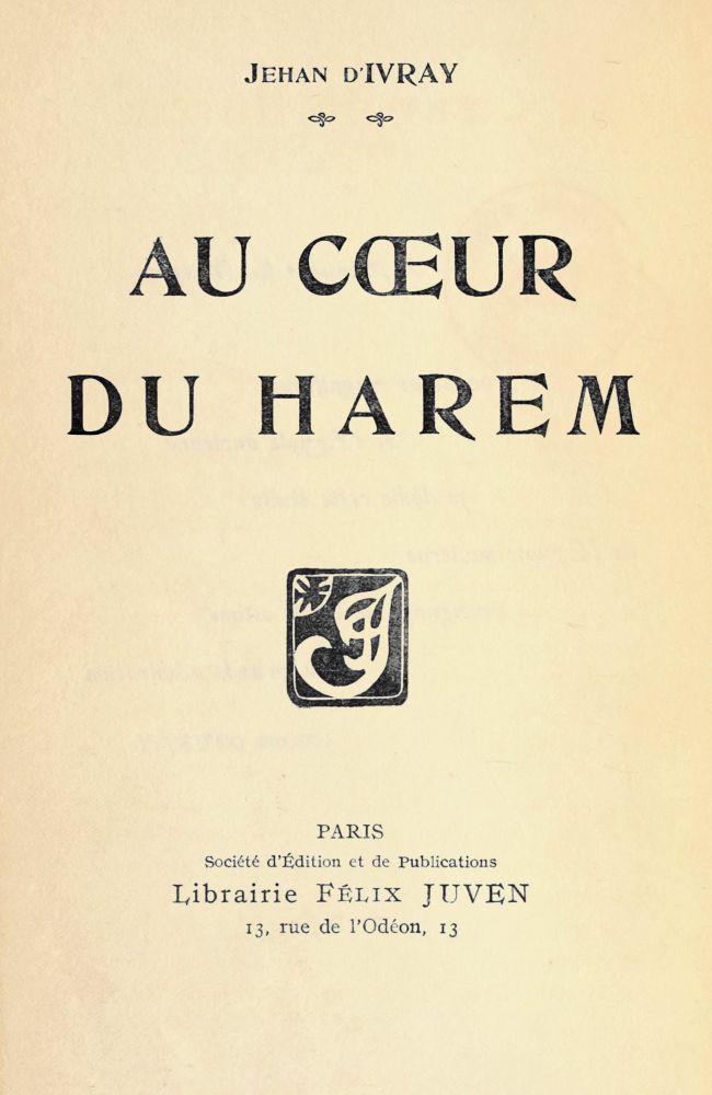 Au cœur du Harem Au cœur du Harem
