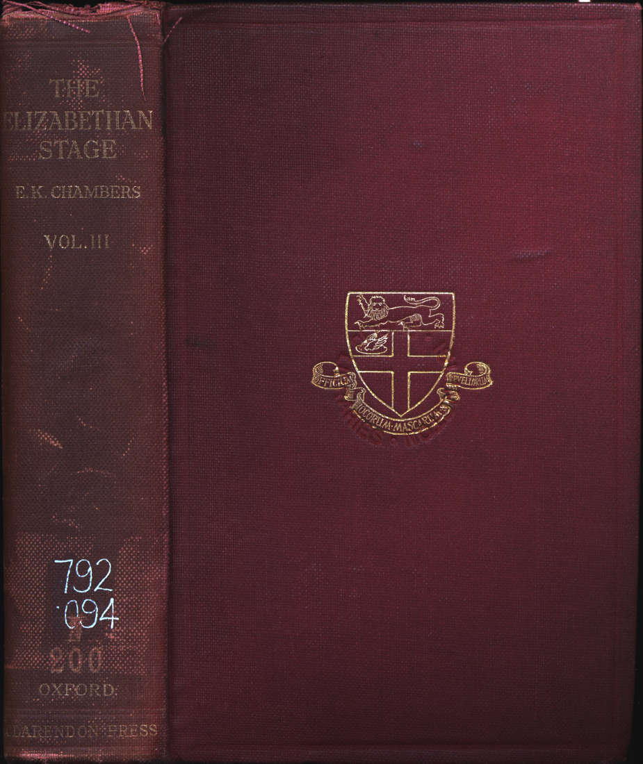 The Elizabethan Stage, Vol. 3 The Elizabethan Stage, Vol. 3