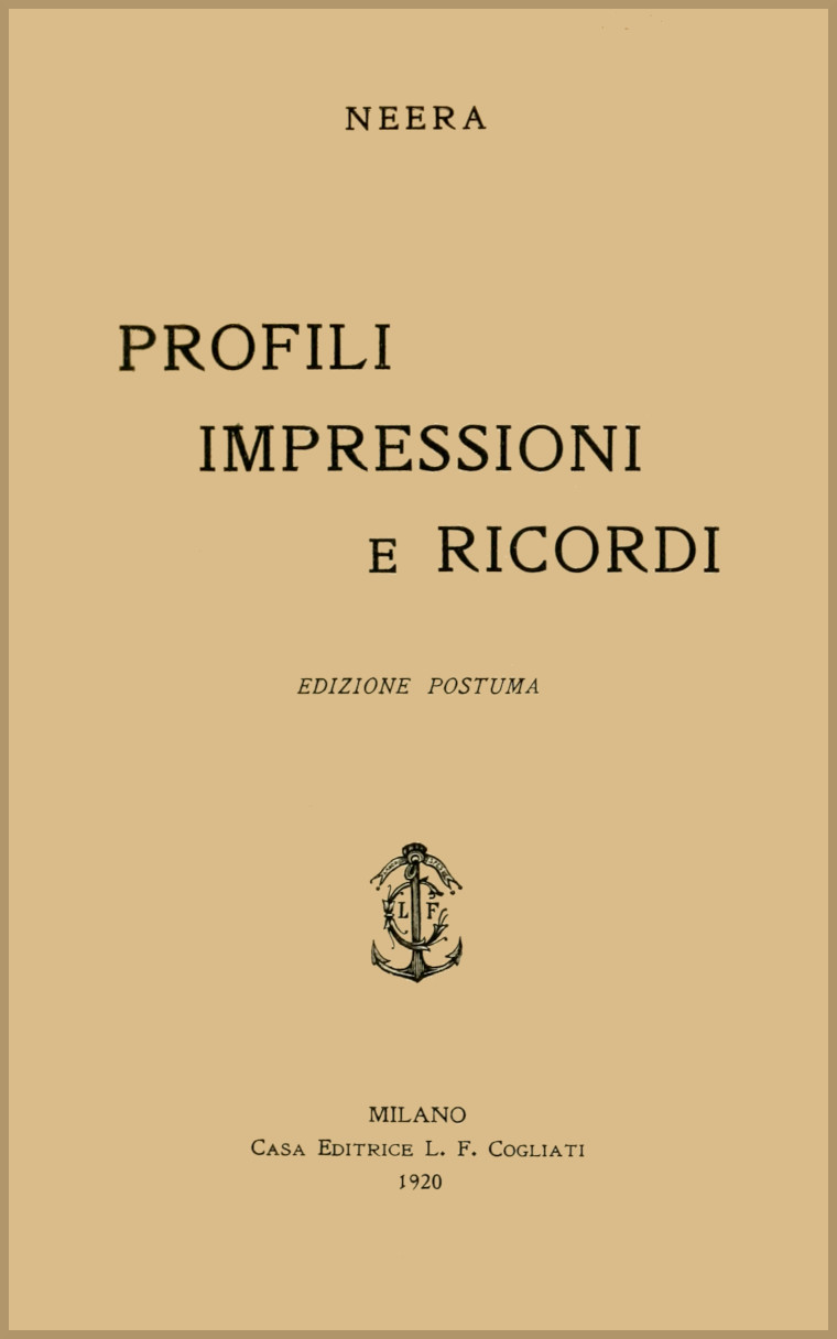 Profili, impressioni e ricordi Profili, impressioni e ricordi