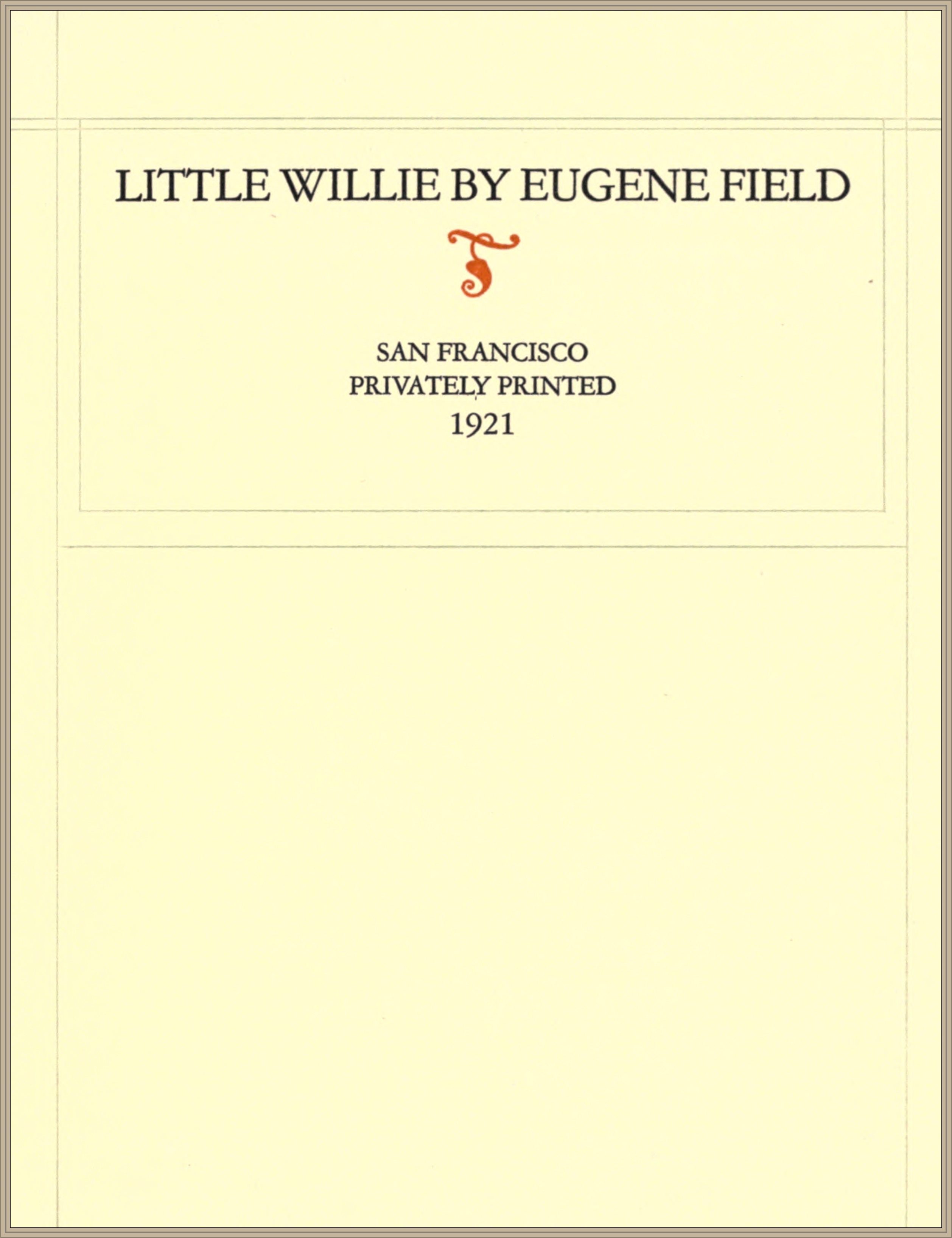 Little Willie Little Willie