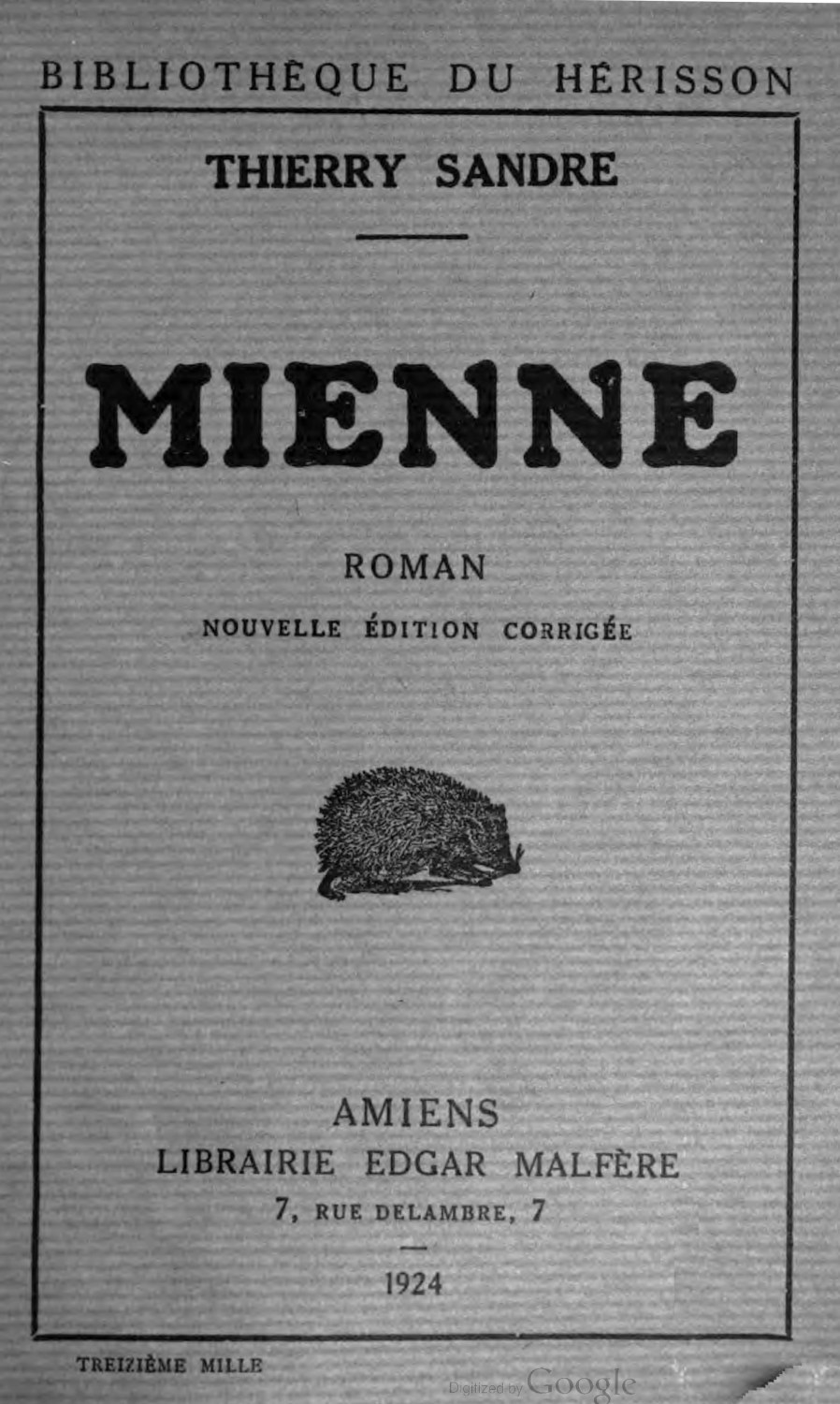 Mienne: roman Mienne: roman