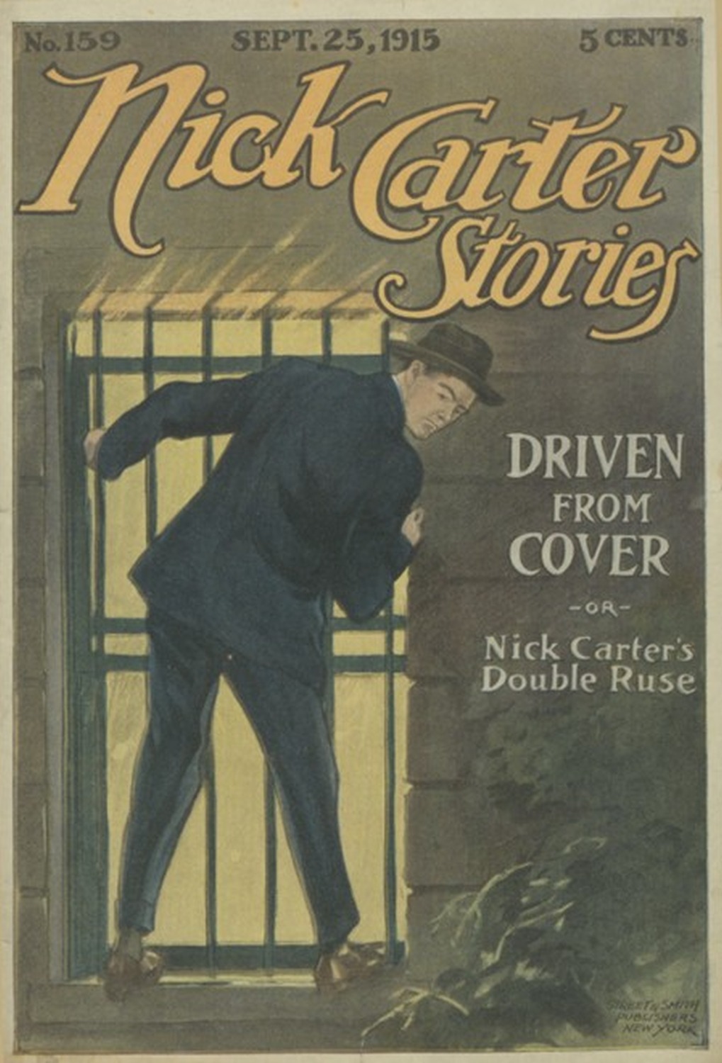 Nick Carter Hikayeleri No. 159, 25 Eylül 1915: Mevziden Kovuldu; ya da, Nick Carter'ın çifte düzeni.