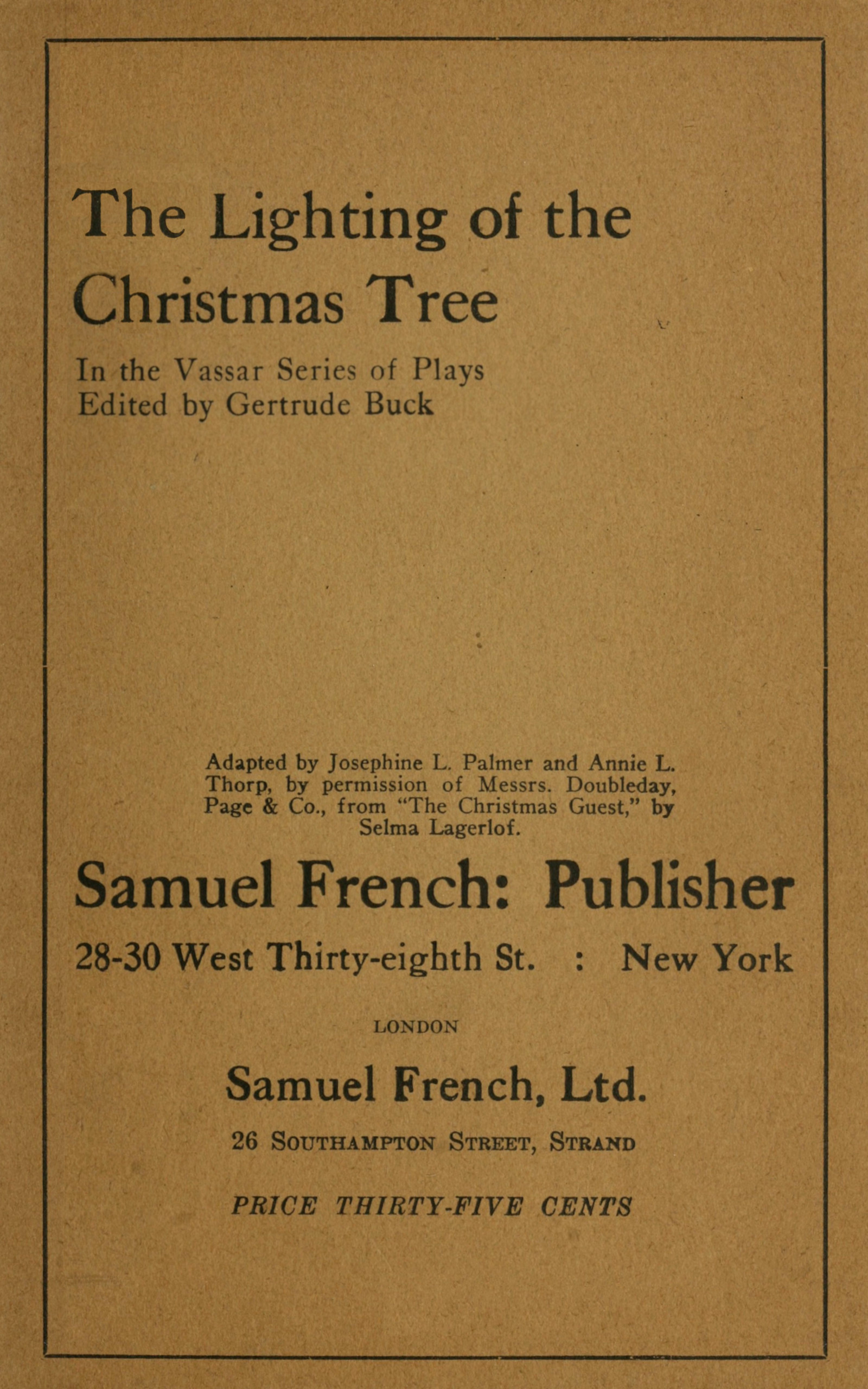 The lighting of the Christmas tree