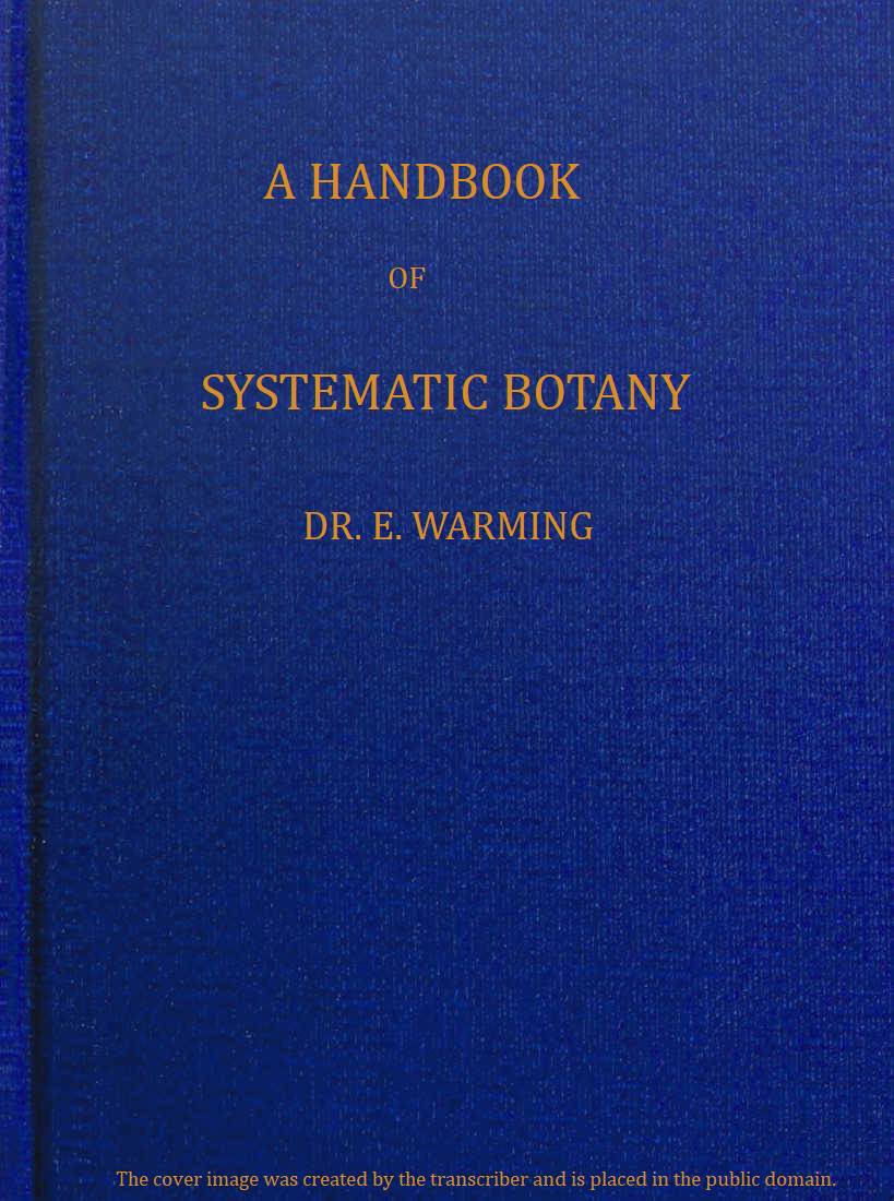 A handbook of systematic botany A handbook of systematic botany