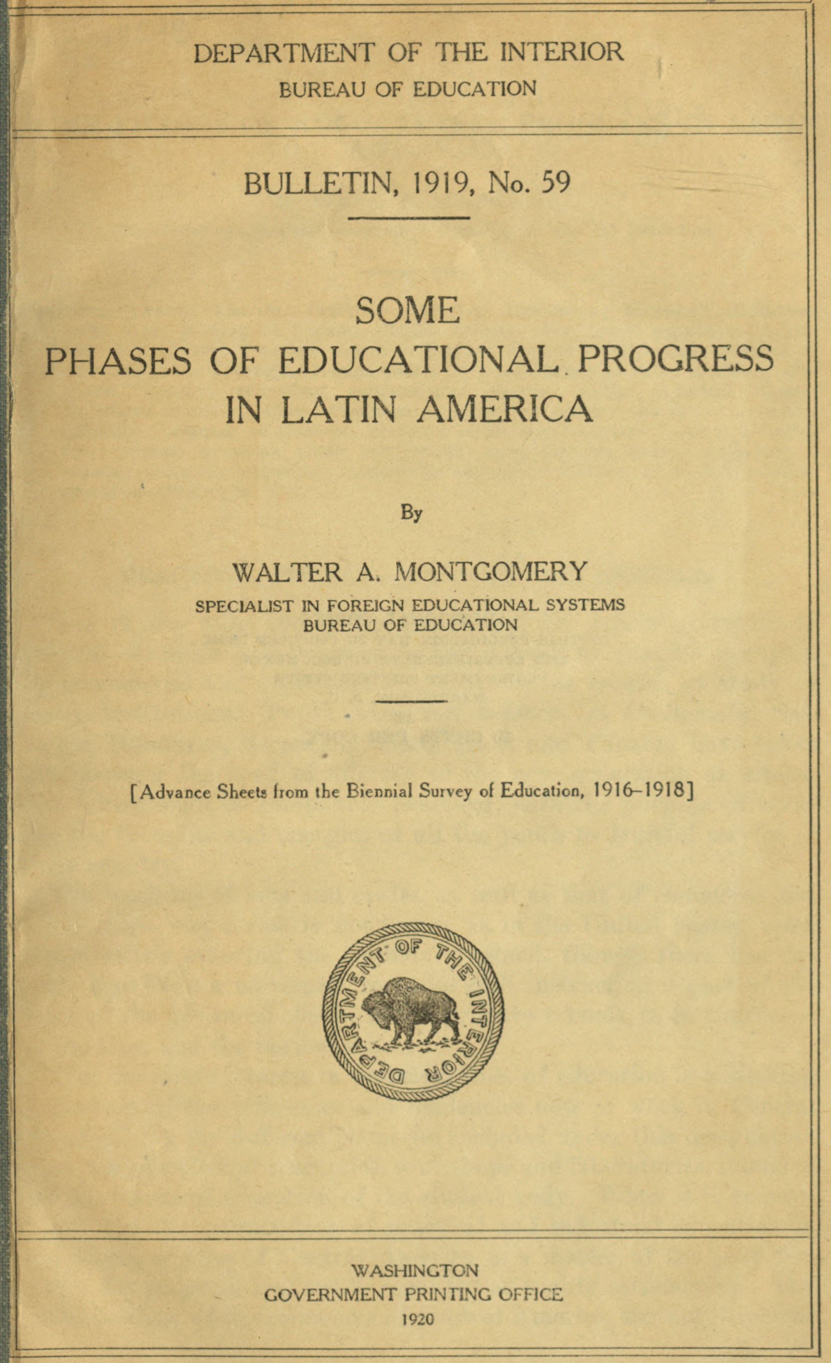 Some phases of educational progress in Latin America Some phases of educational progress in Latin America