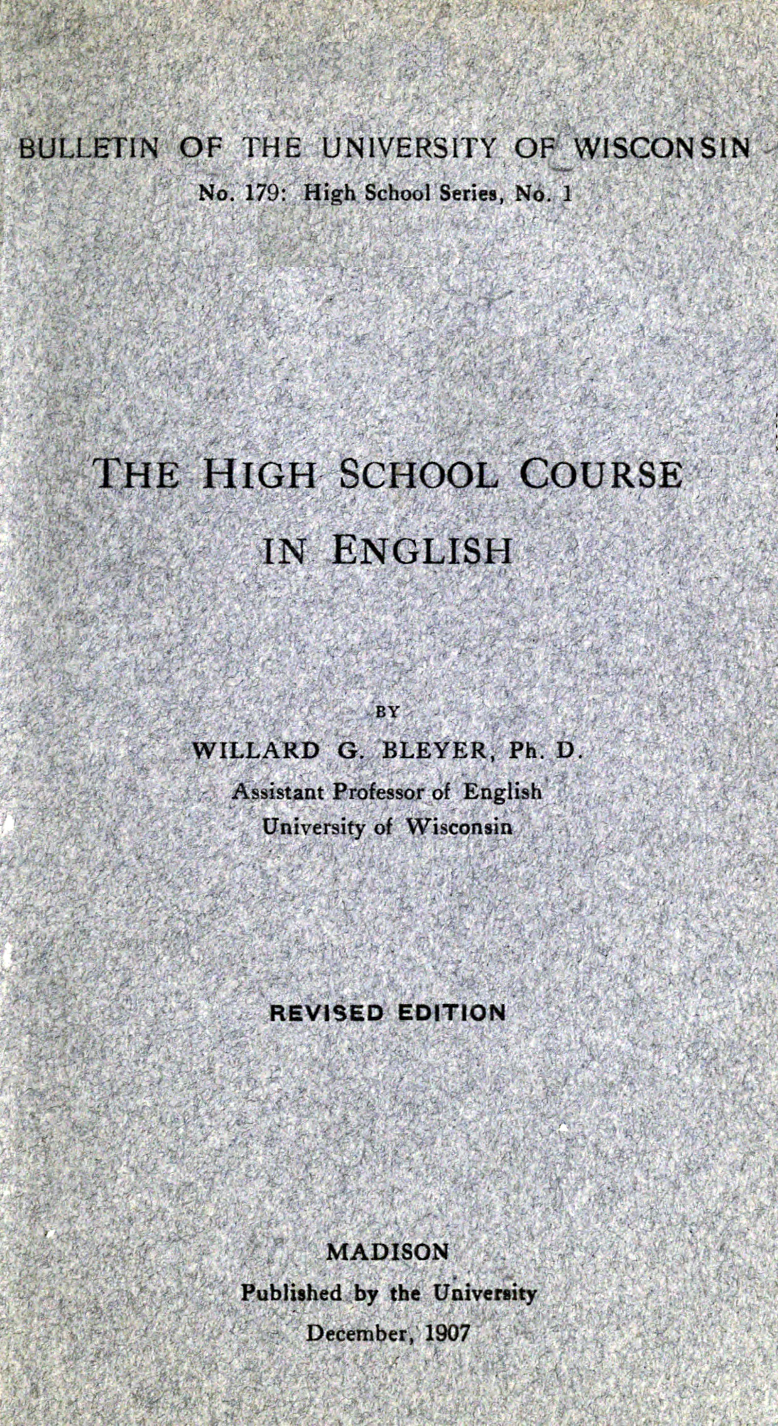 The high school course in English The high school course in English
