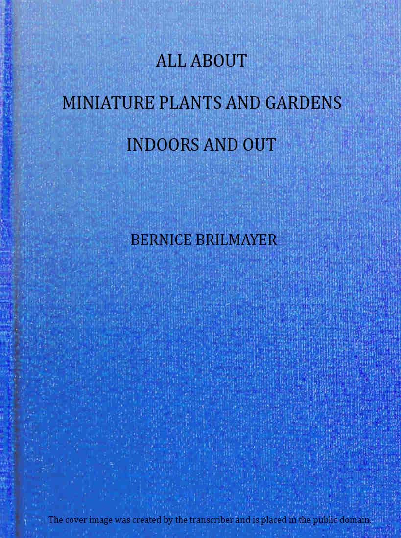 All about miniature plants and gardens indoors and out All about miniature plants and gardens indoors and out