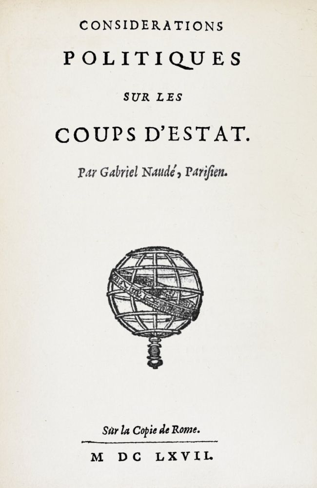 Considerations politiques sur les coups d'estat