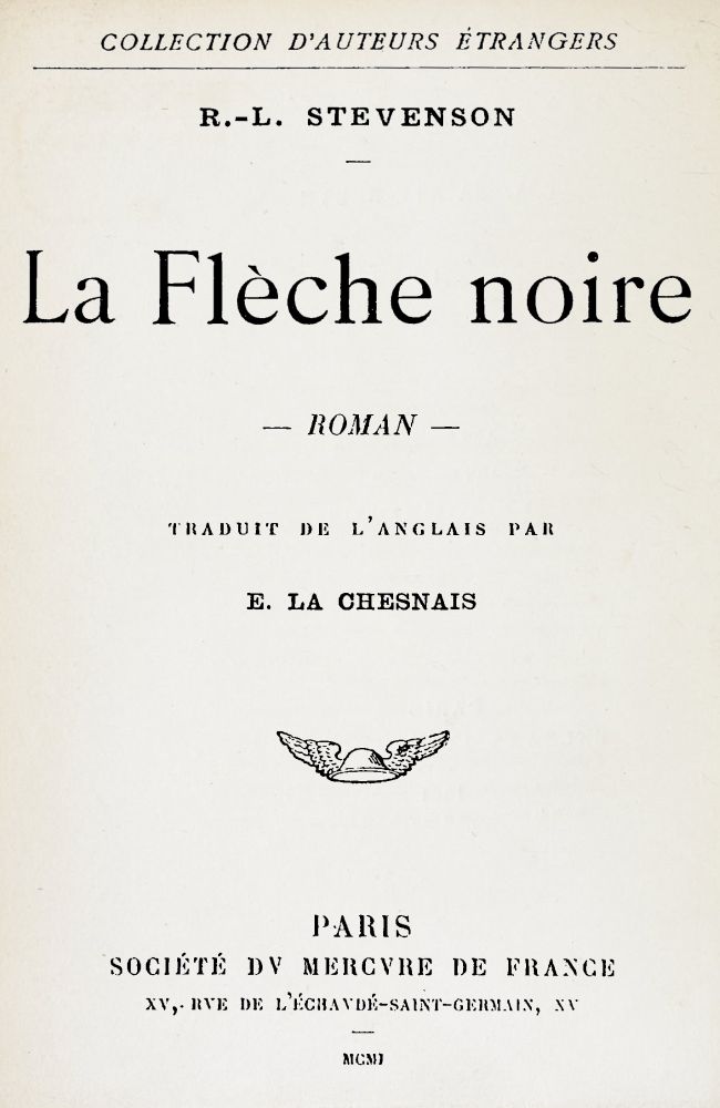 La flèche noire La flèche noire