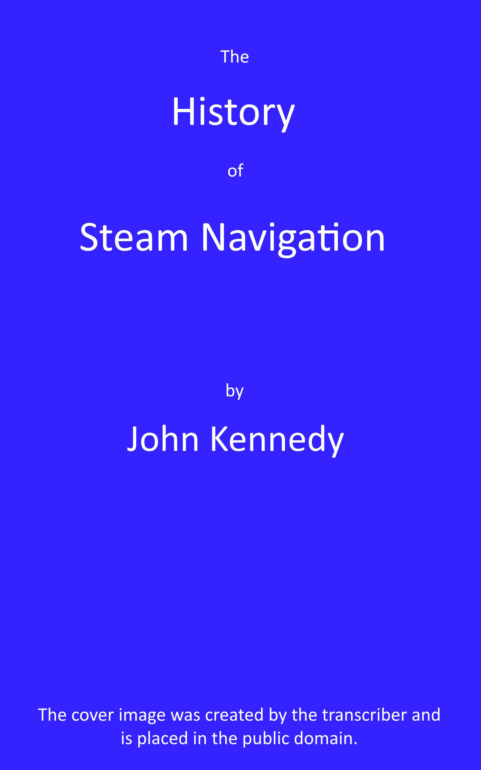 The history of steam navigation