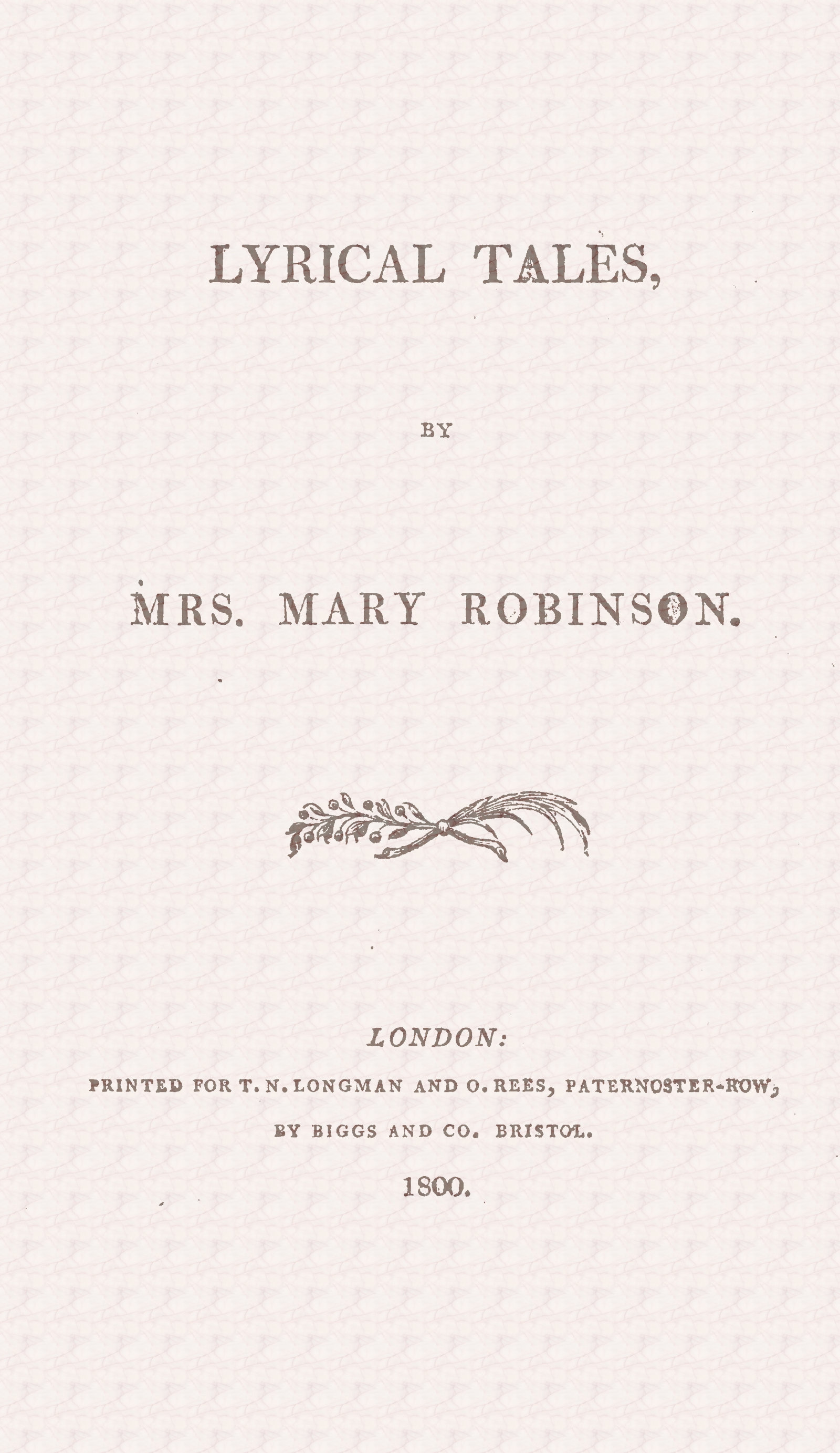 Lyrical tales Lyrical tales