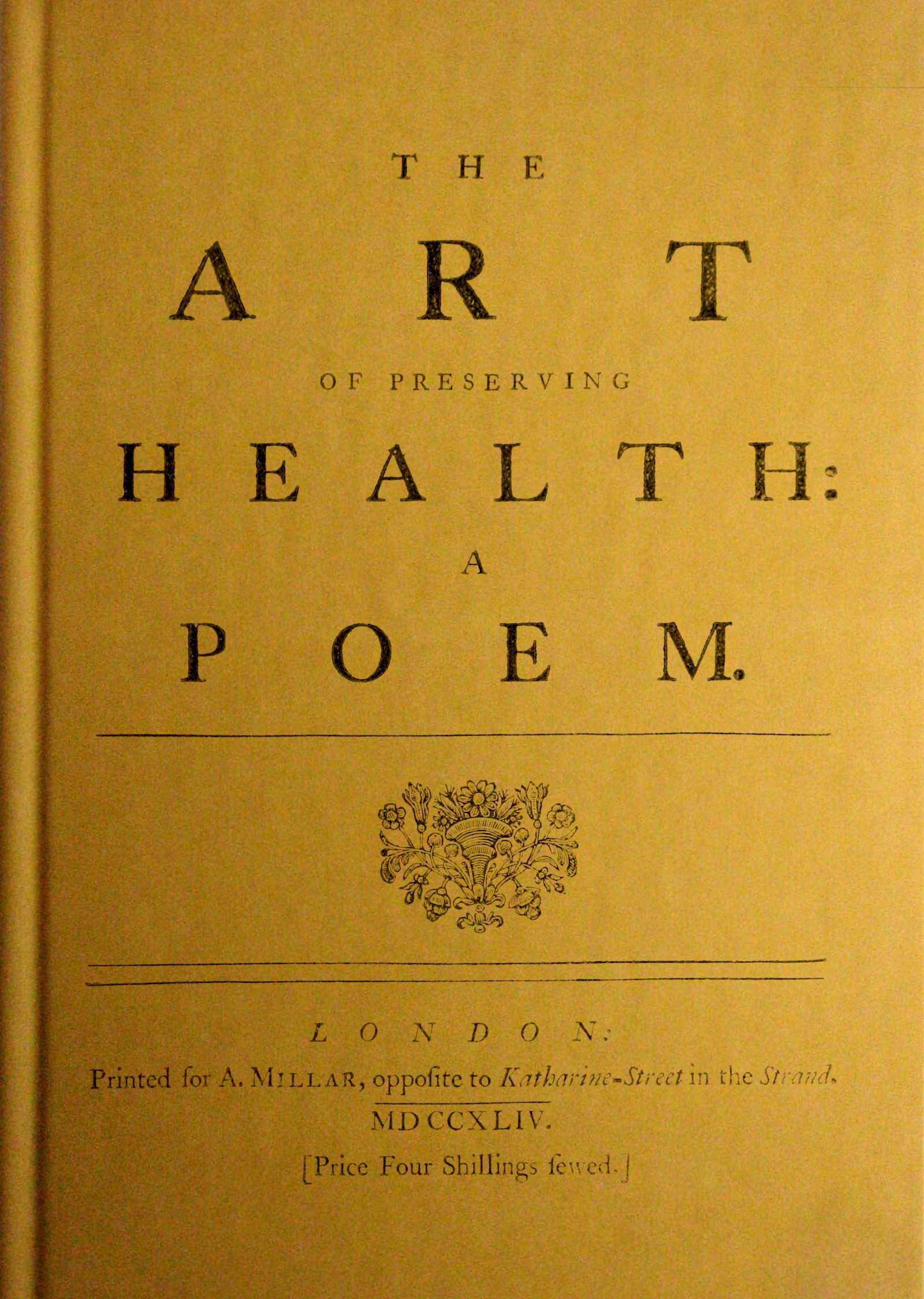 The art of preserving health: A poem
