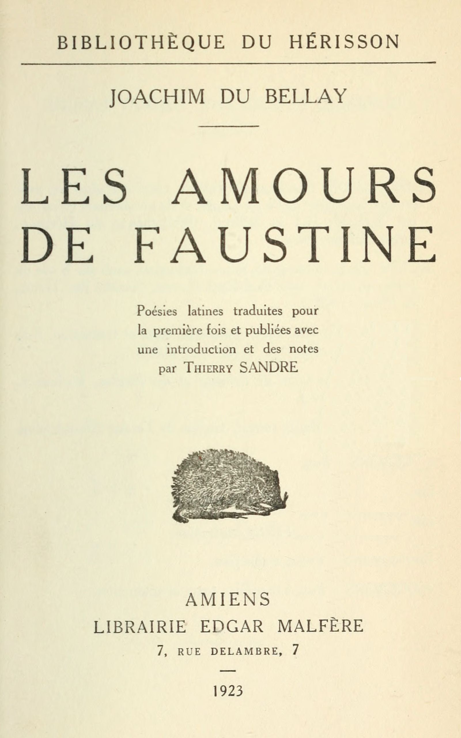 Les amours de Faustine Les amours de Faustine