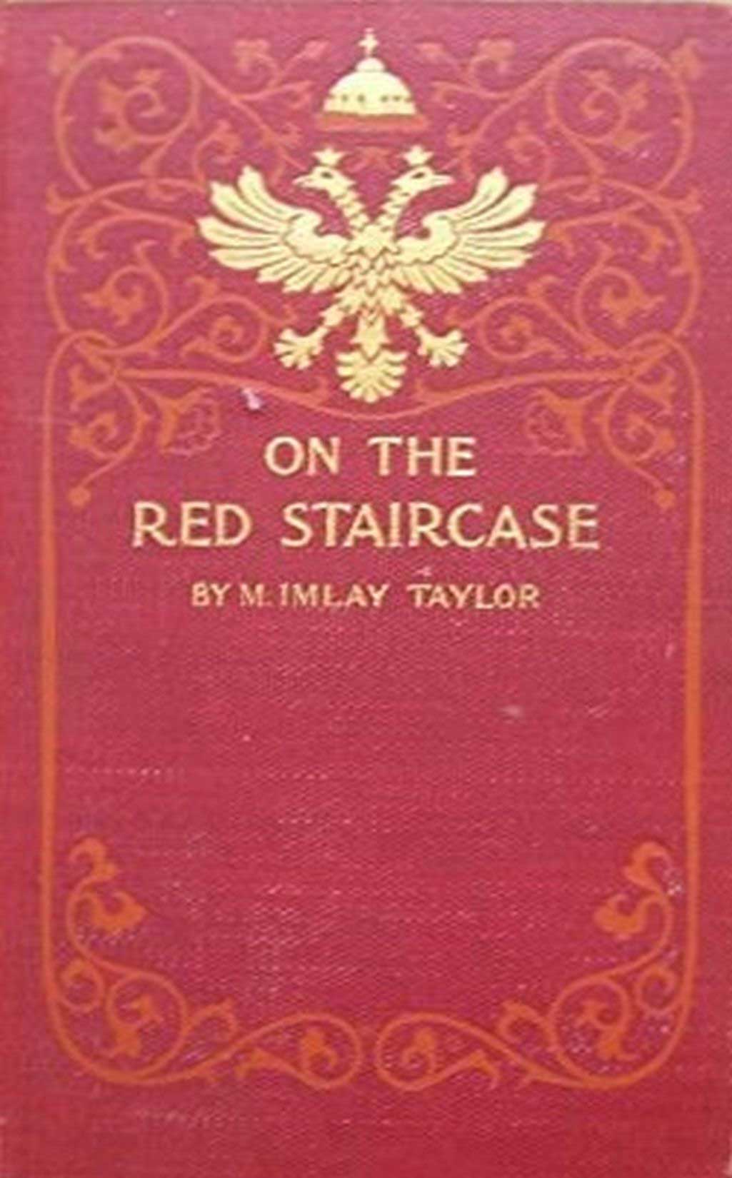 On the red staircase