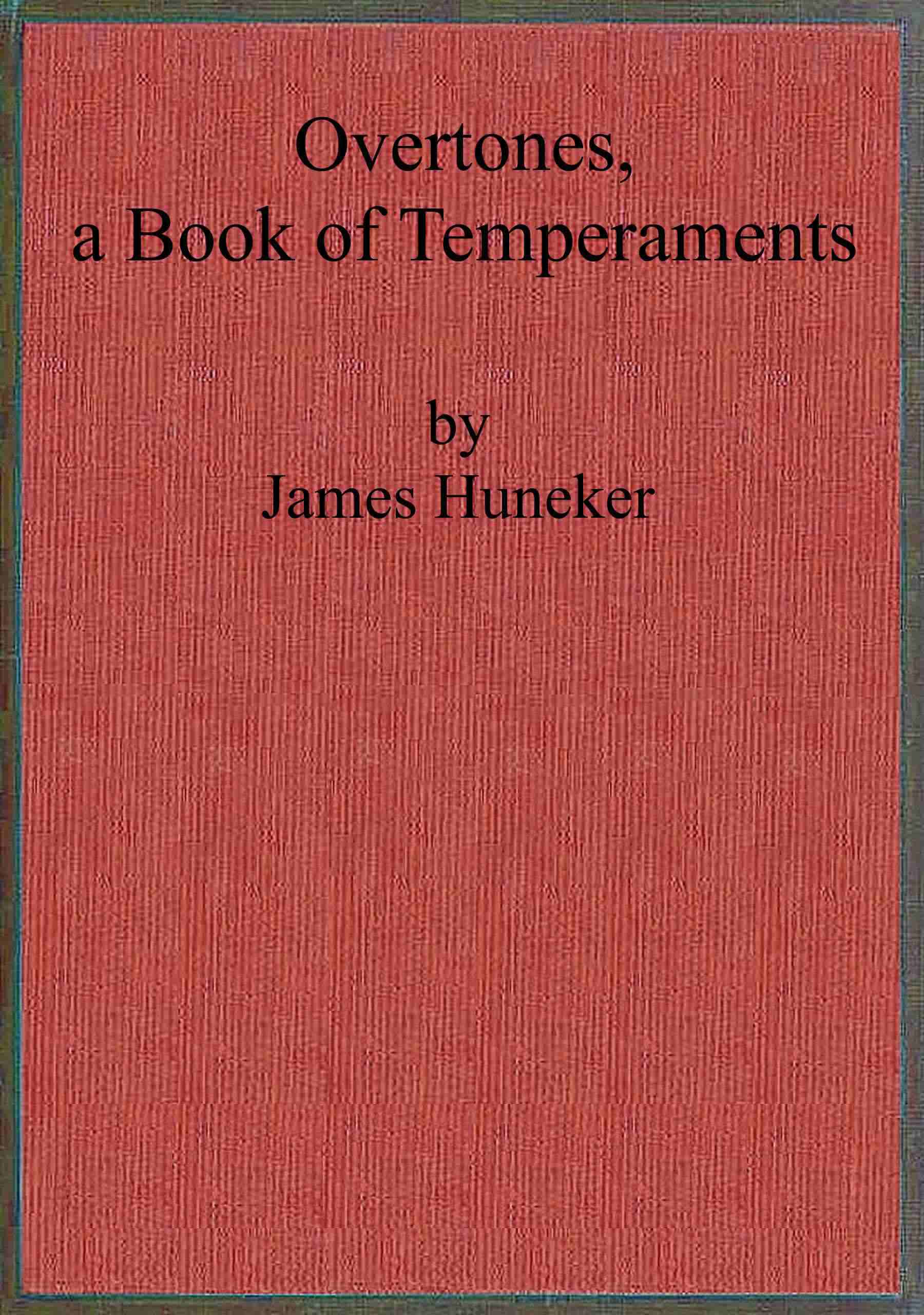 Overtones, a book of temperaments