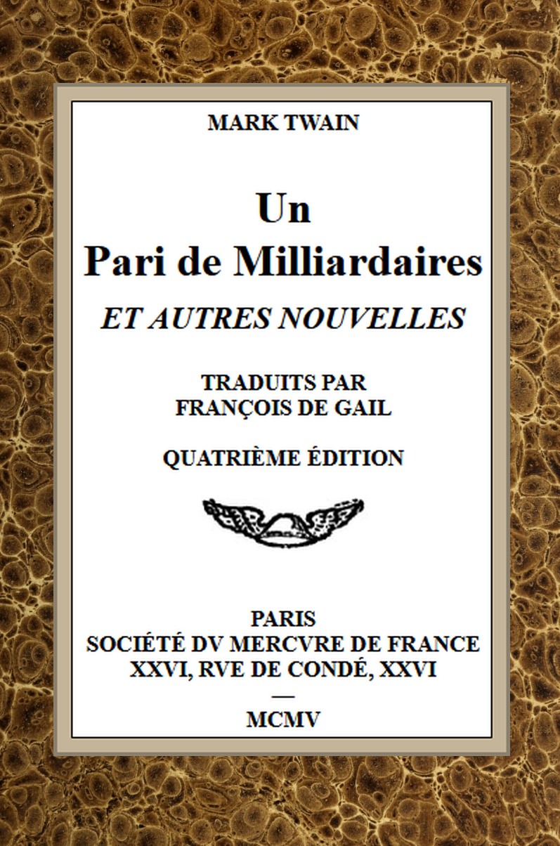 Un pari de milliardaires et autres nouvelles Un pari de milliardaires et autres nouvelles