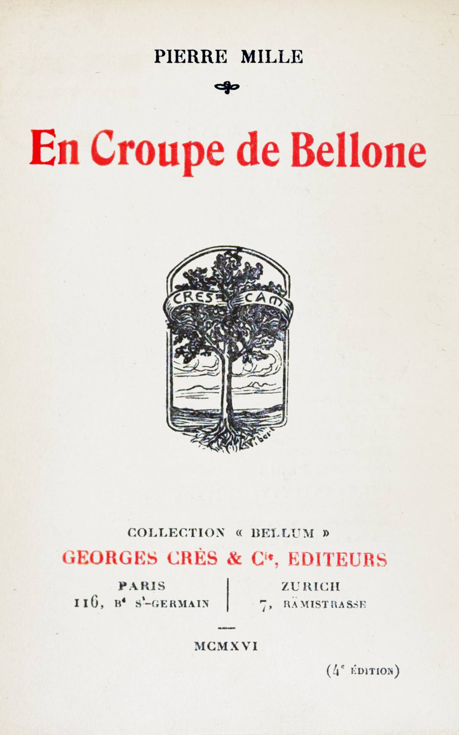 En croupe de Bellone En croupe de Bellone
