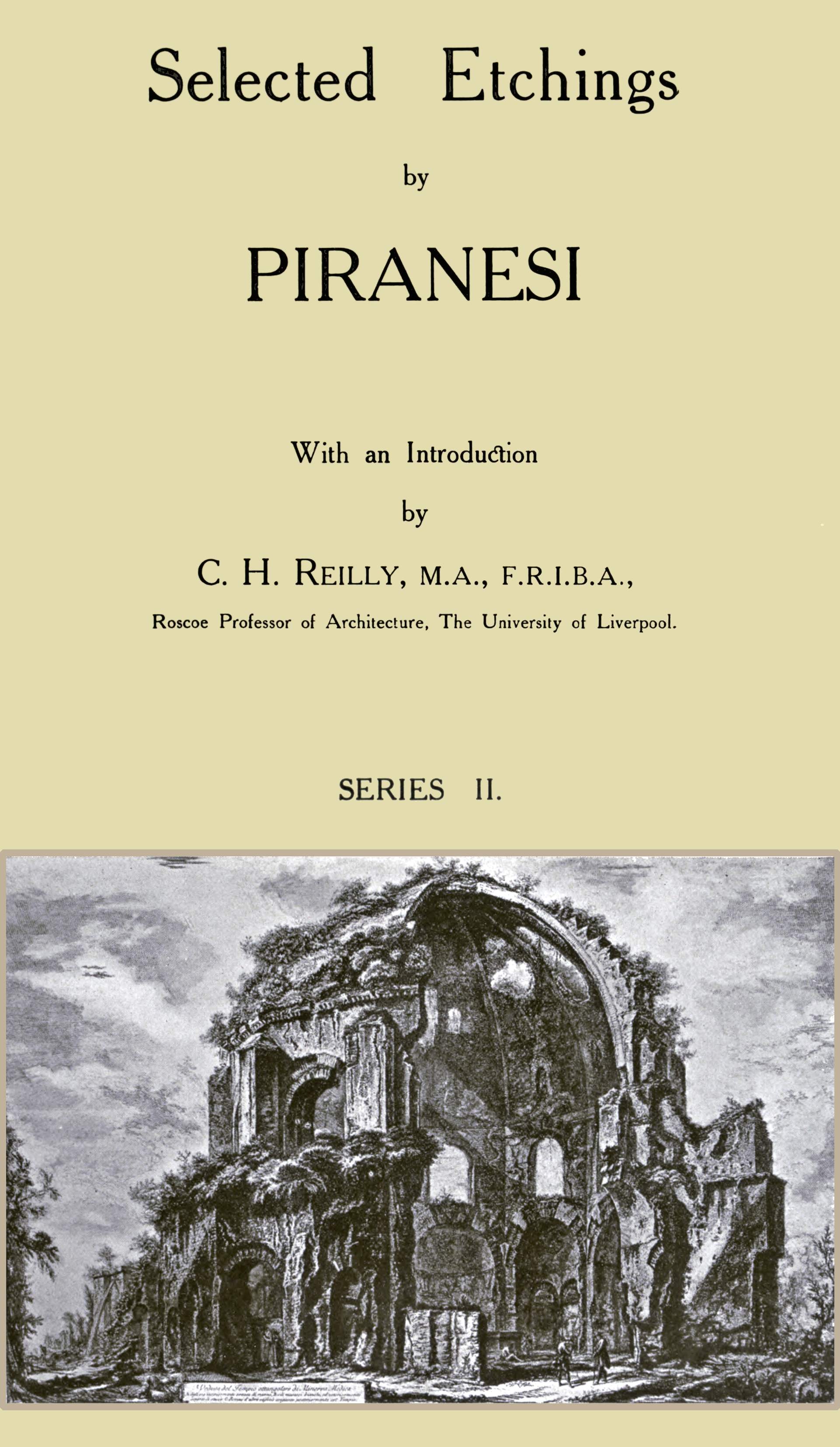 Piranesi'nin Seçilmiş Bakırgravürleri, Seri 2
