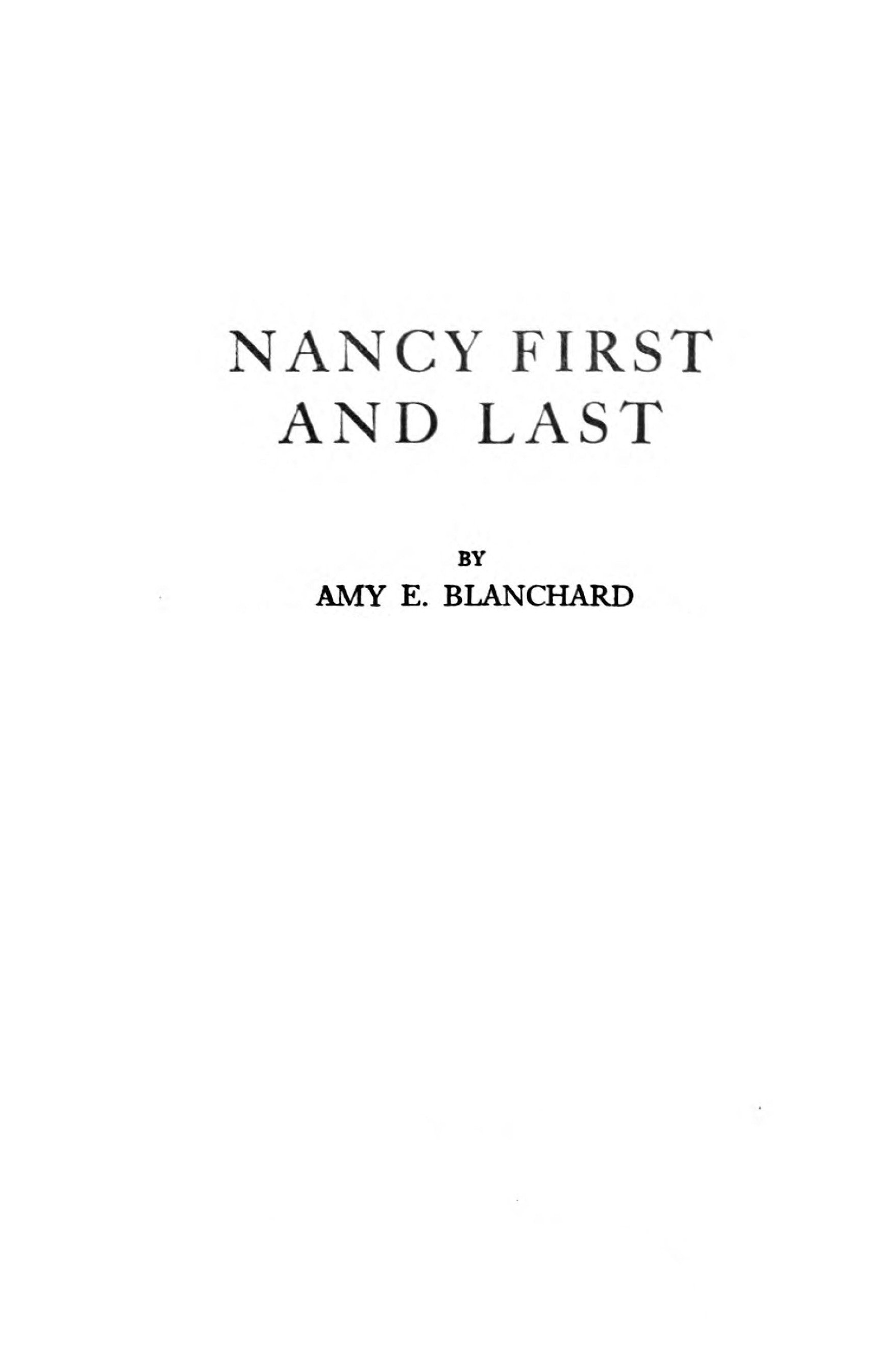 Nancy first and last Nancy first and last