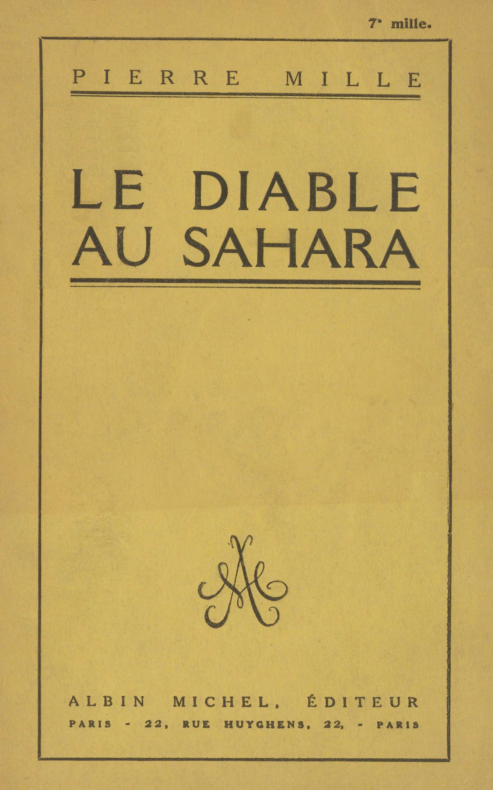 Le Diable au Sahara Le Diable au Sahara