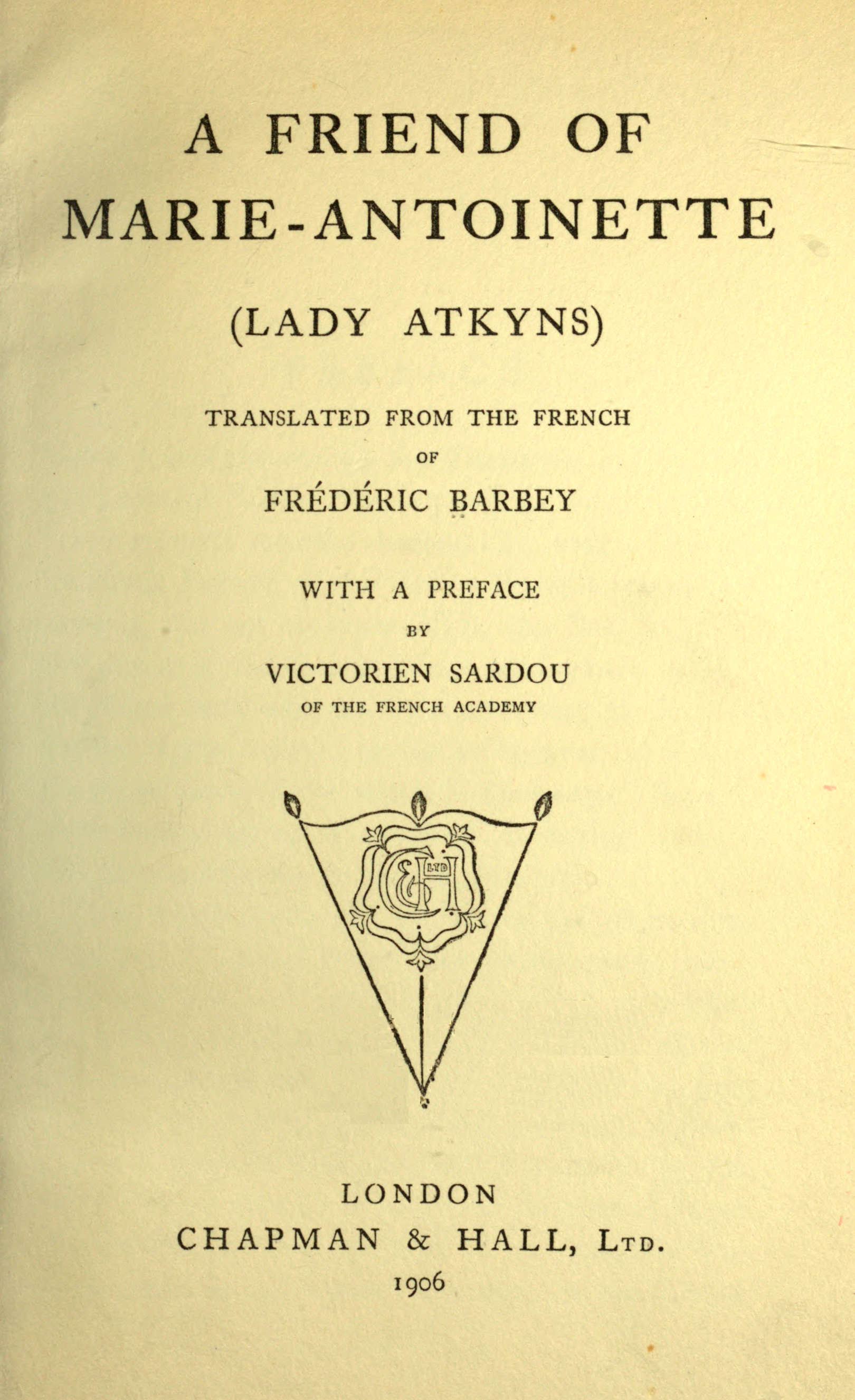A friend of Marie-Antoinette (Lady Atkyns) A friend of Marie-Antoinette (Lady Atkyns)
