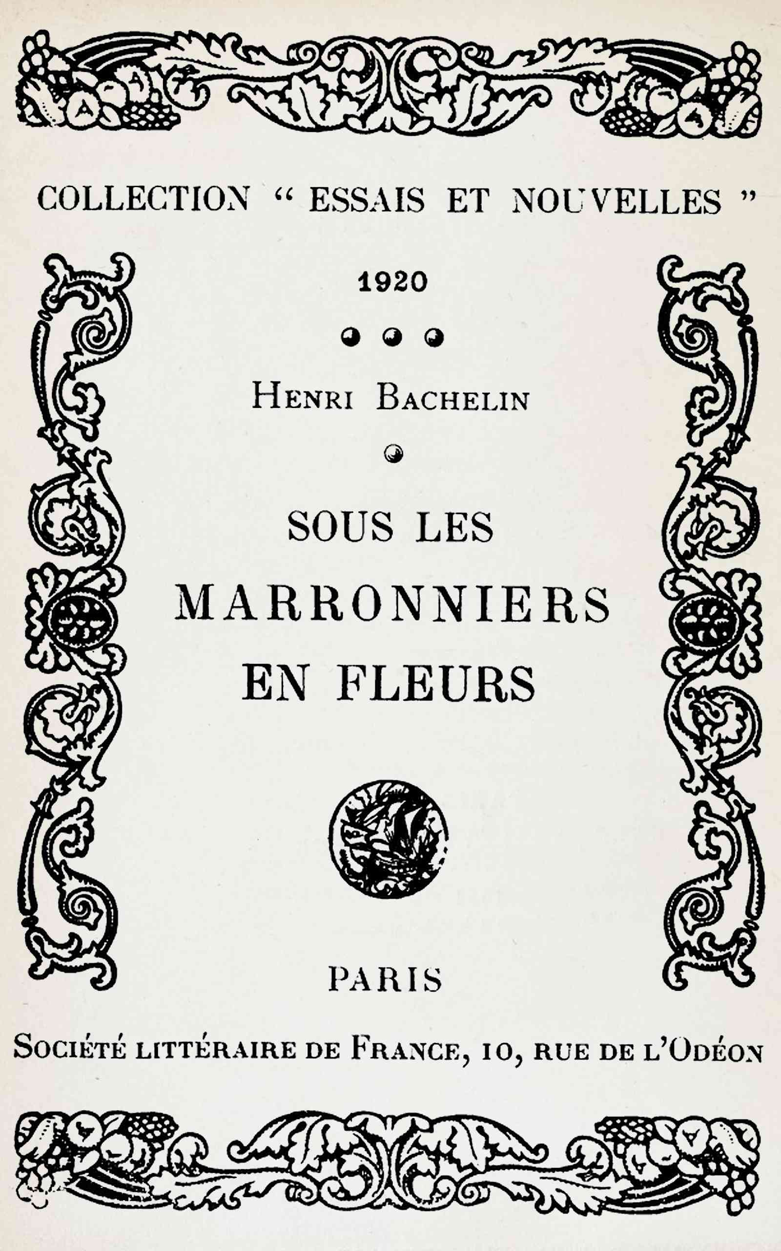Sous les marronniers en fleurs