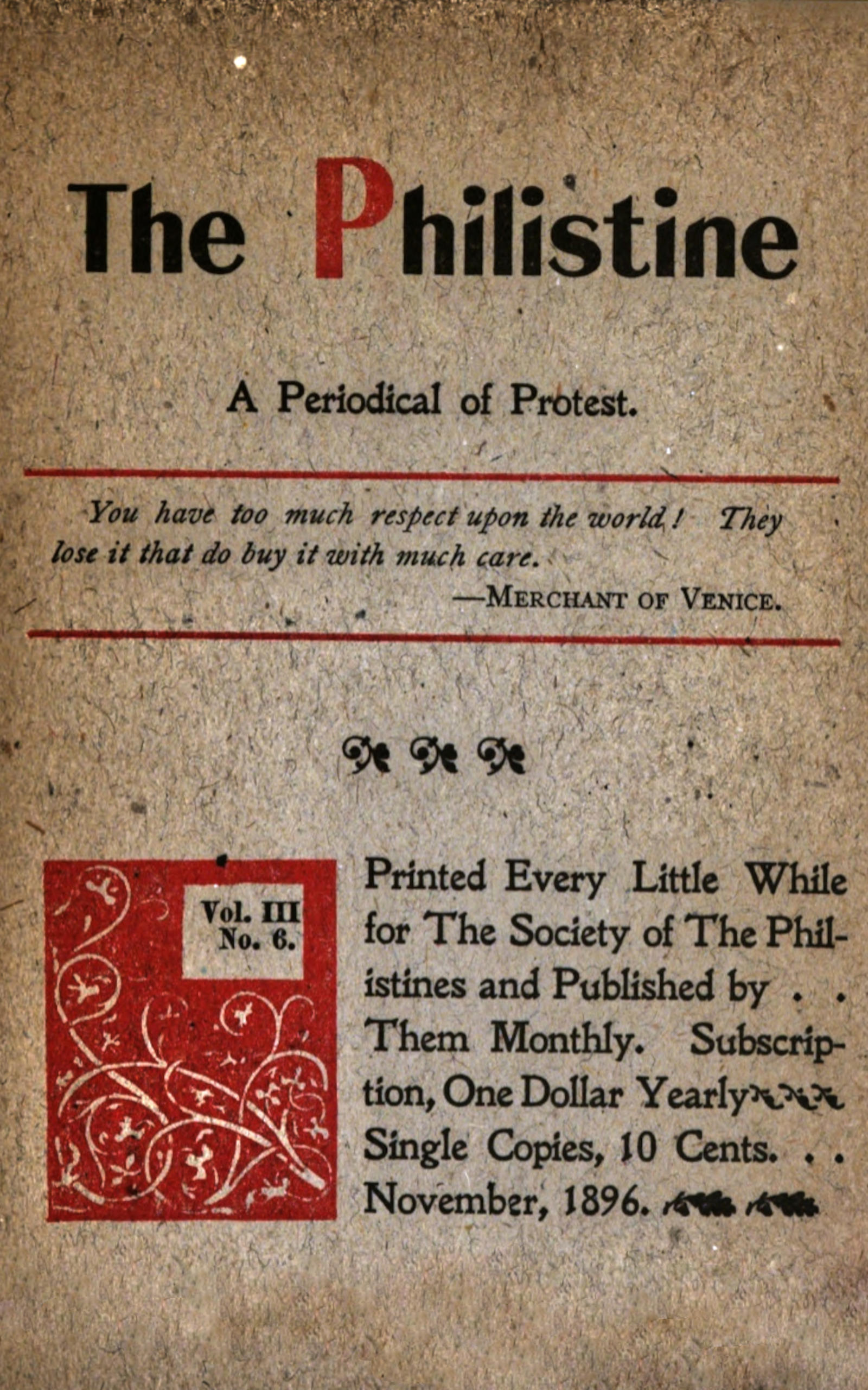 The Philistine The Philistine